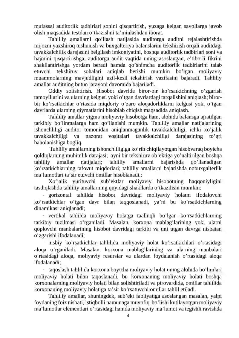Tahliliy amallar 4