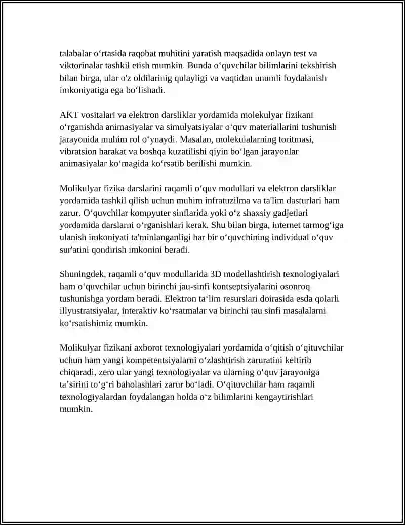 "MOLUKULYAR FIZIKA" 4
