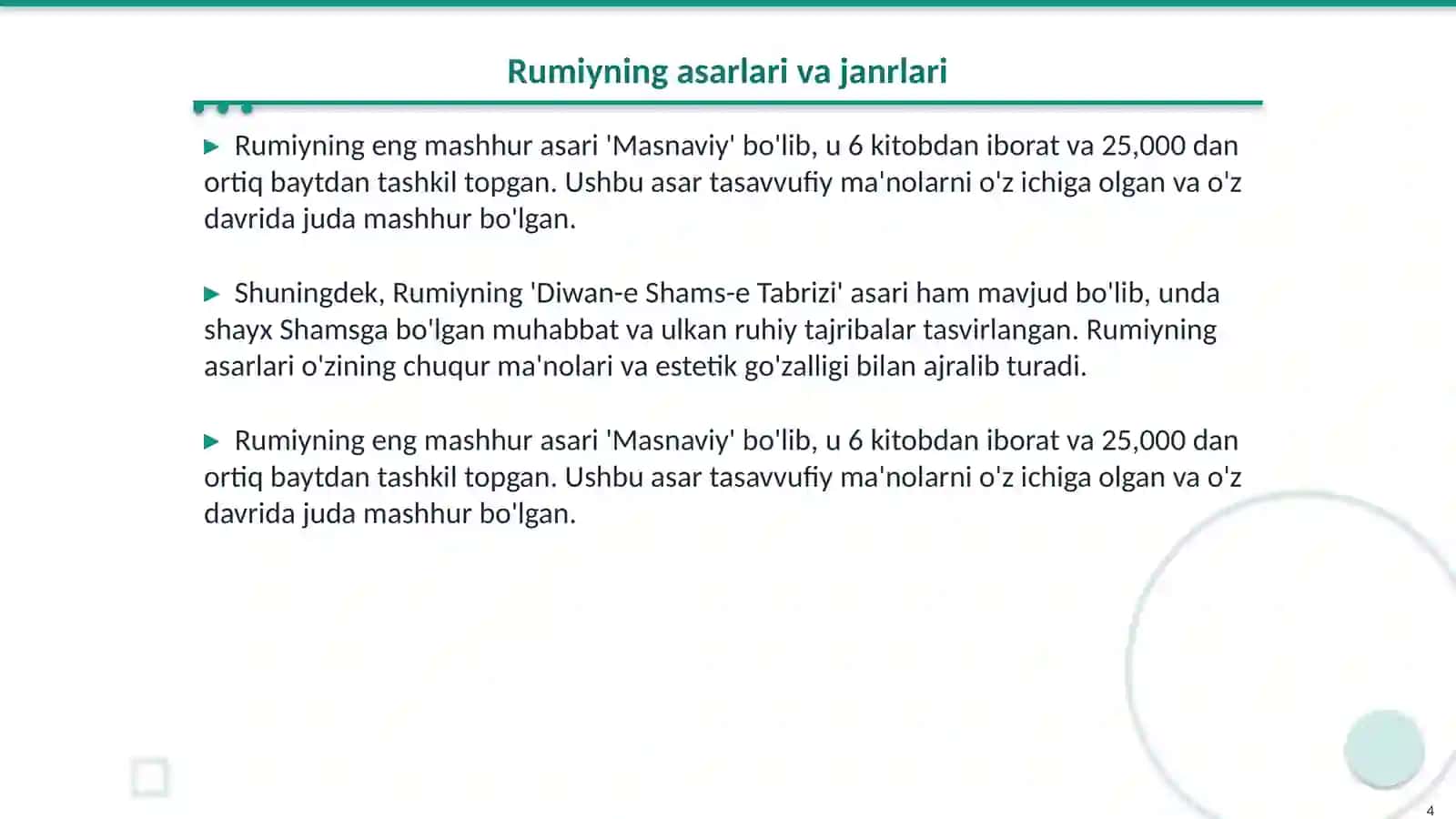 JALOLIDDIN RUMIY 4