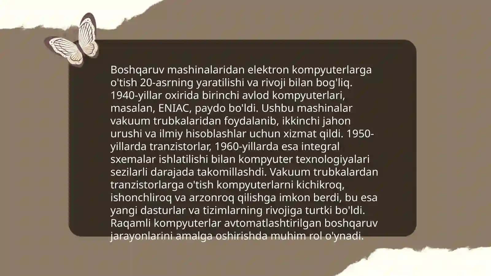 Kompyuter texnikasining rivojlanish tarixi 4