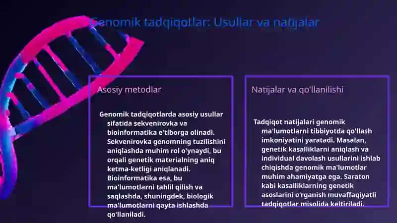 Genomika yutuqlari: tibbiyotda yangi imkoniyatlar 4