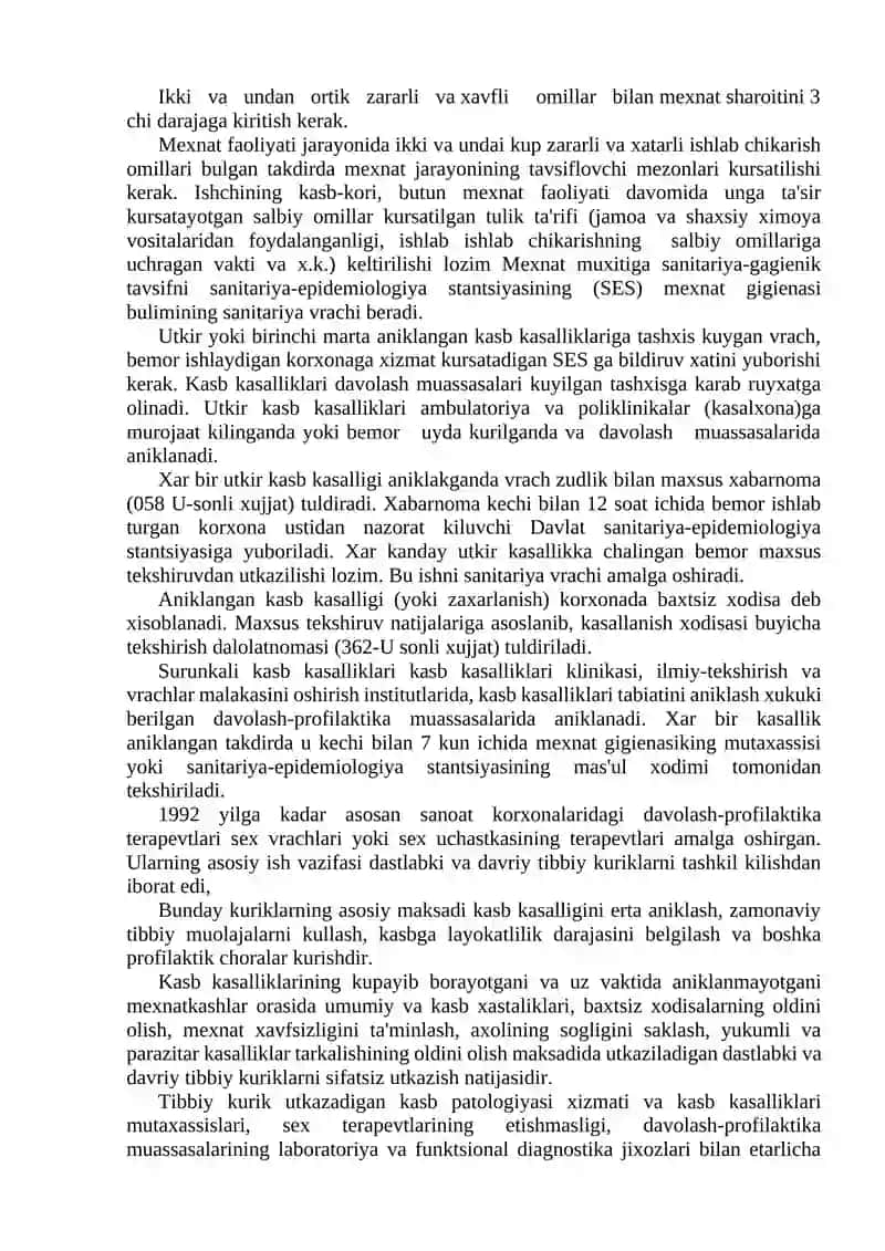 Kasb kasalliklari klassifikatsiyasi 4