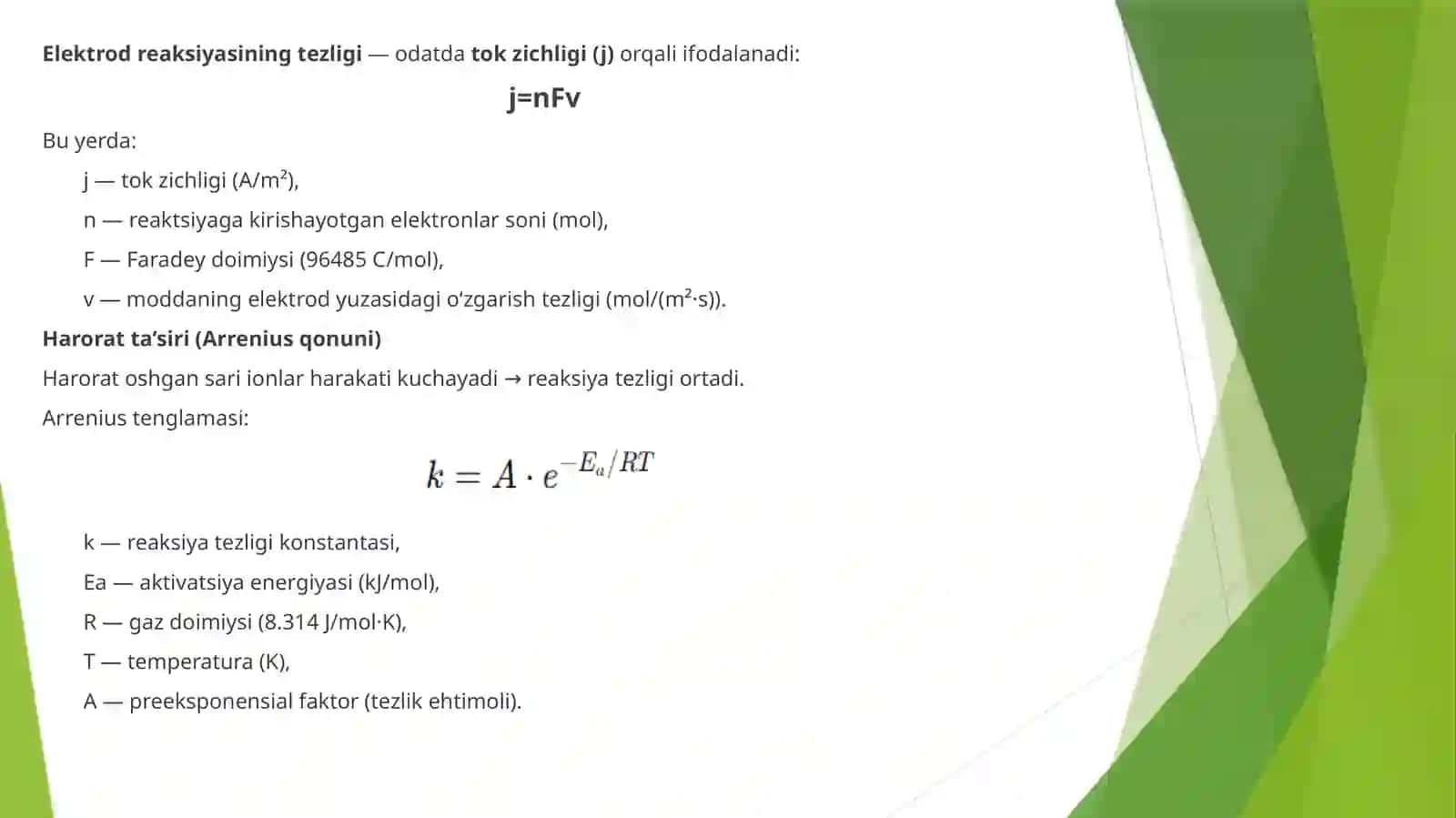 Elektroliteritmalarning elektro‘tkazuvchanligi 4