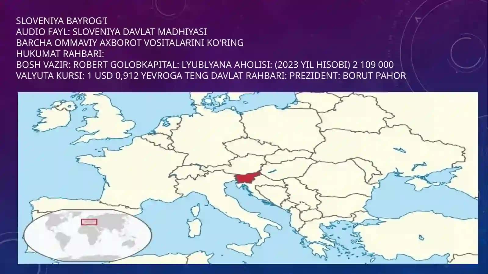 Sloveniya davlati bojhona ma’lumotlari 4