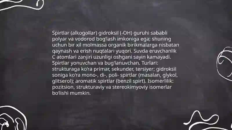 Gidroksil, karbonil va karboksil guruhli birikmalar 4