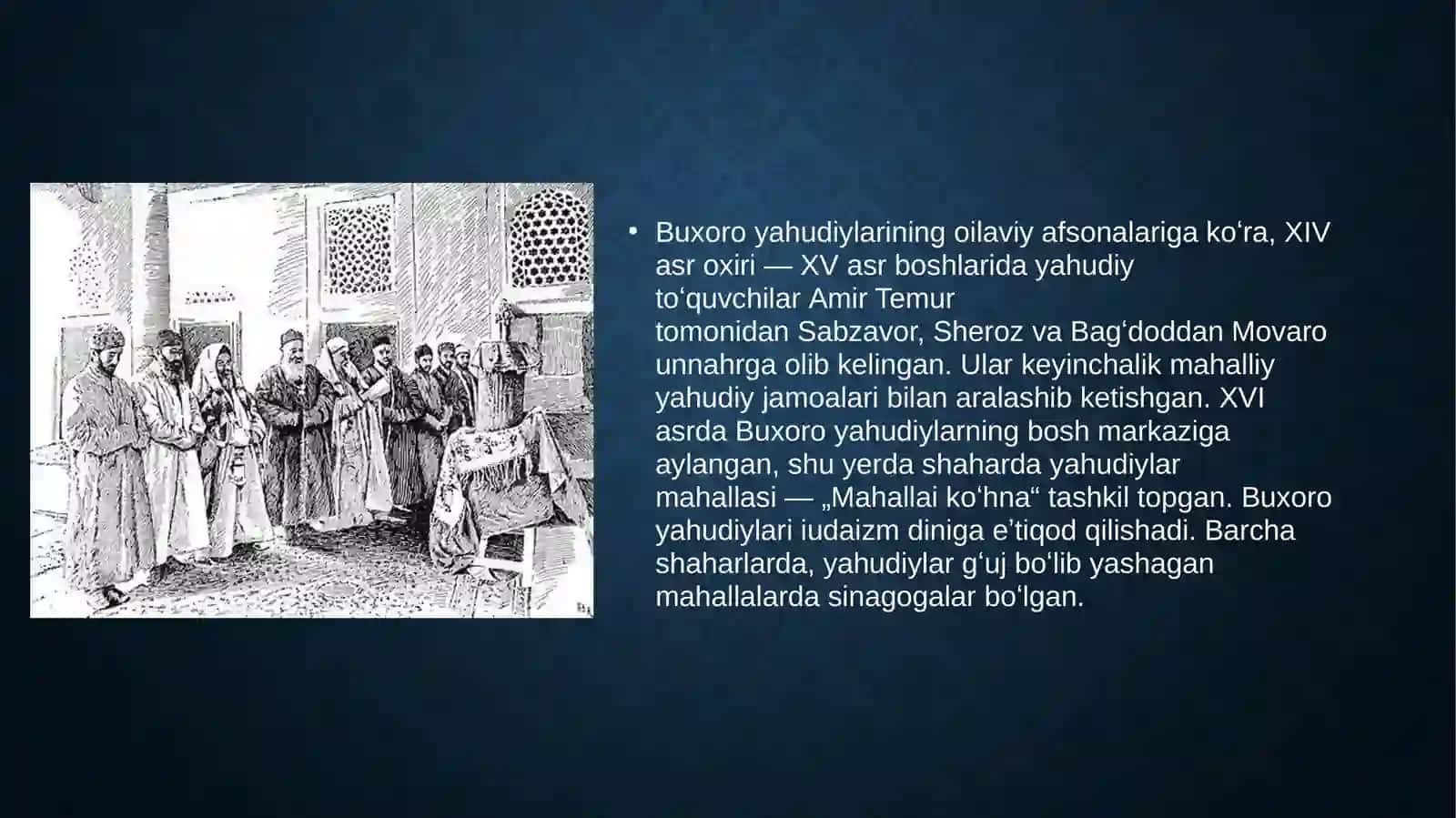 Buxoro yahudiylarining diniy marosimlari va bayramlari 4