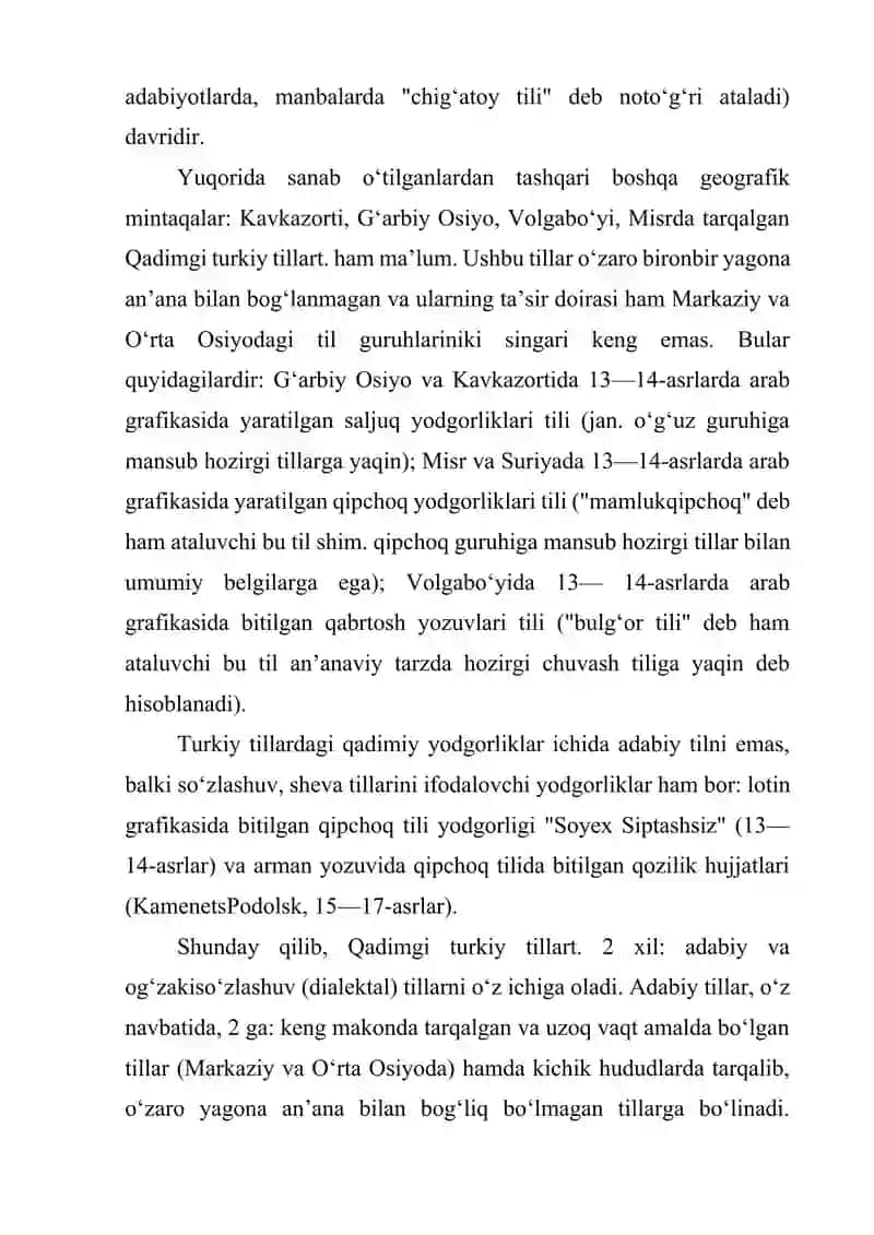 XI-XIV ASRLARDA TURKIY TILLAR 4