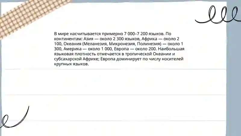 Лингвистическая карта мира 4