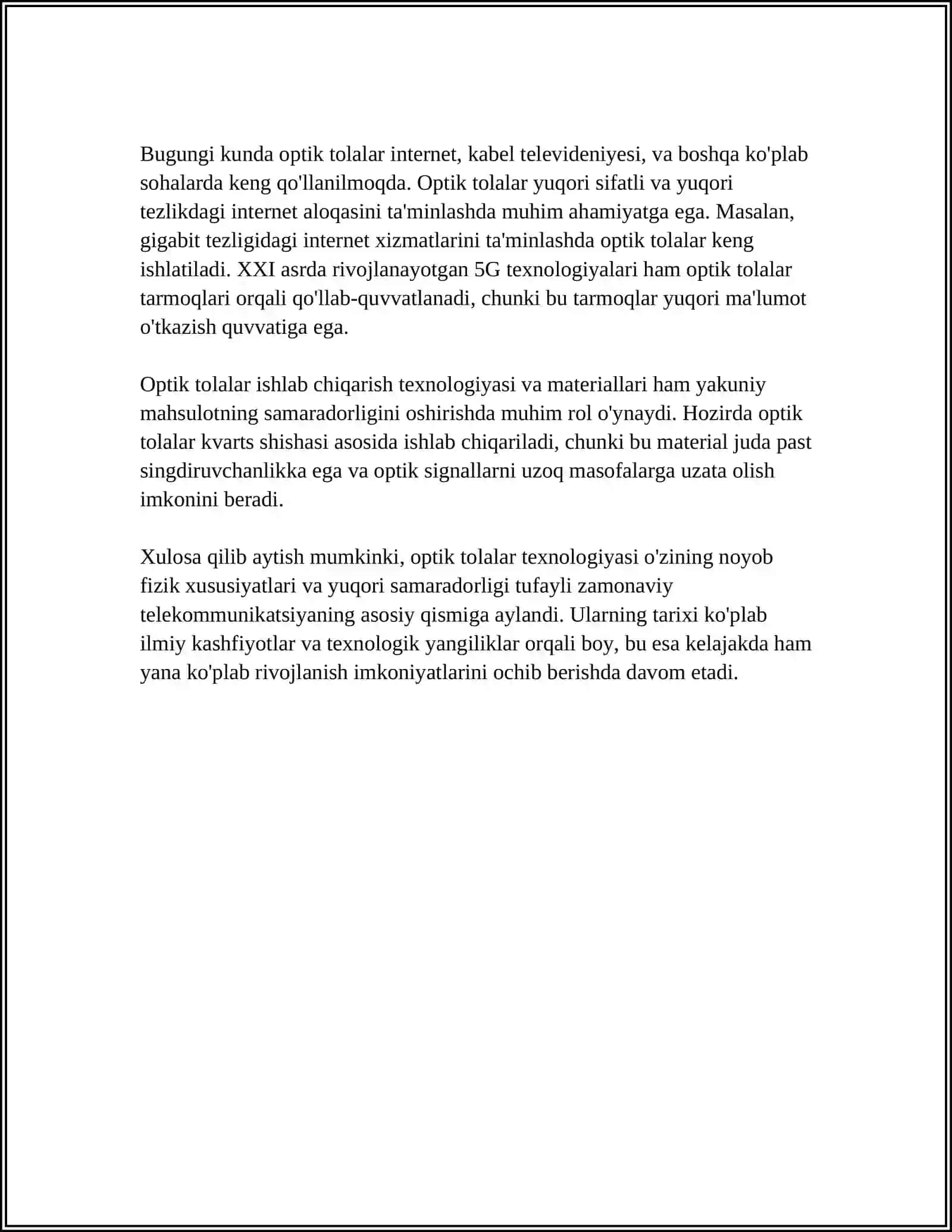 OPTIK TOLALAR VA ULARNING TIBBIYOTDA QO'LLANILISHI 4