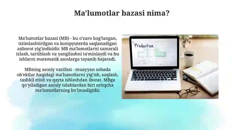 Ma’lumotlar bazasi 4