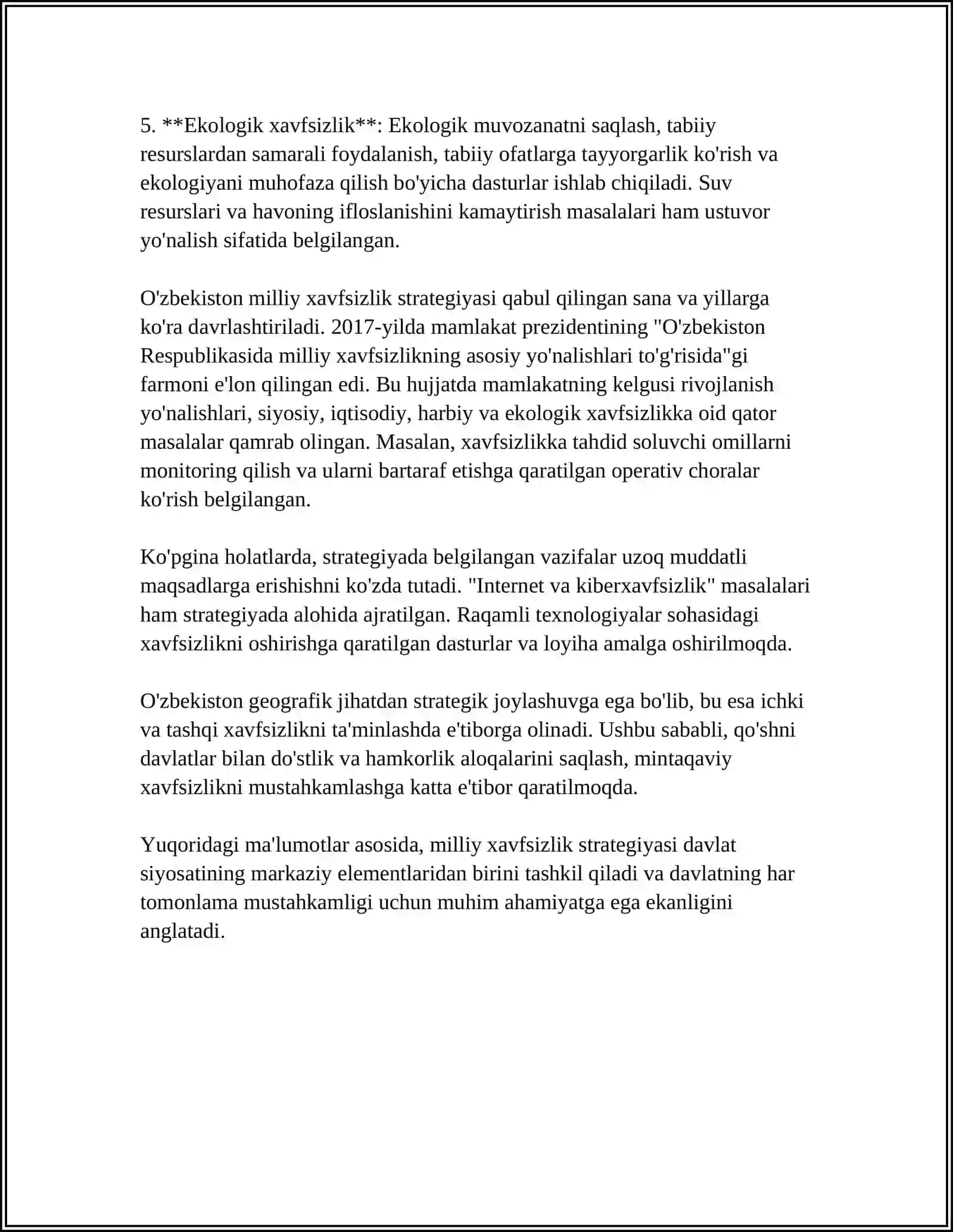 O'ZBEKISTODA MUDOFAA VA XAVFSIZLIK XIZMATI 4