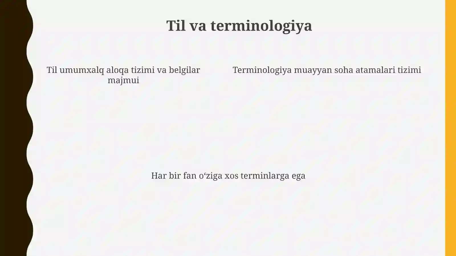 Tilvaterminologiya.Mutaxassislikatamalarilug‘atiniyaratish 4