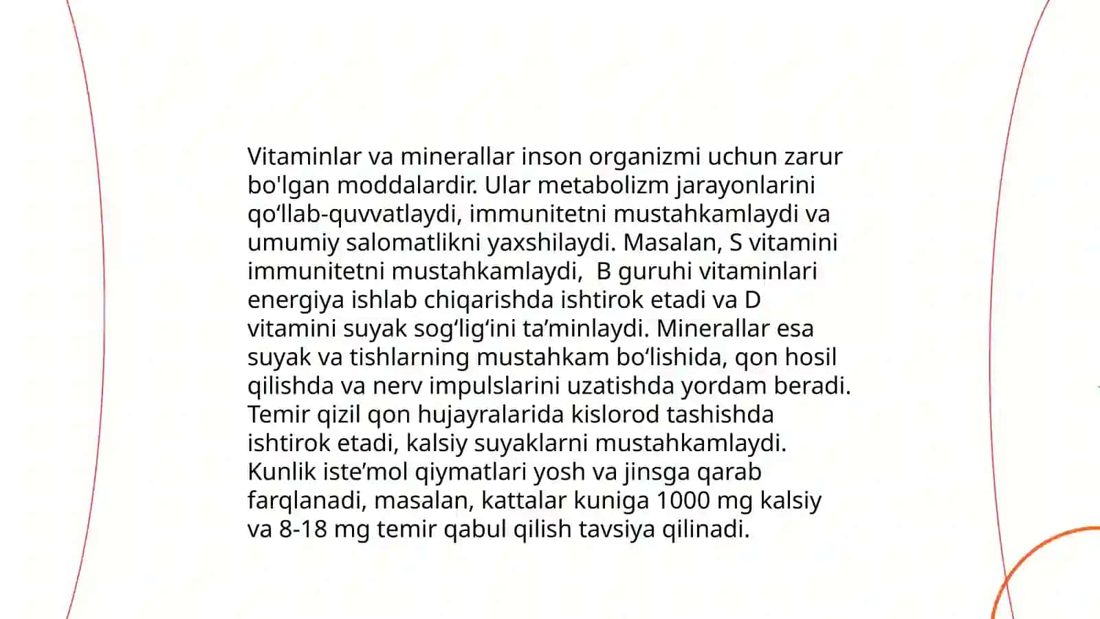 Sog’lom ovqatlanish haqida tushuncha 4
