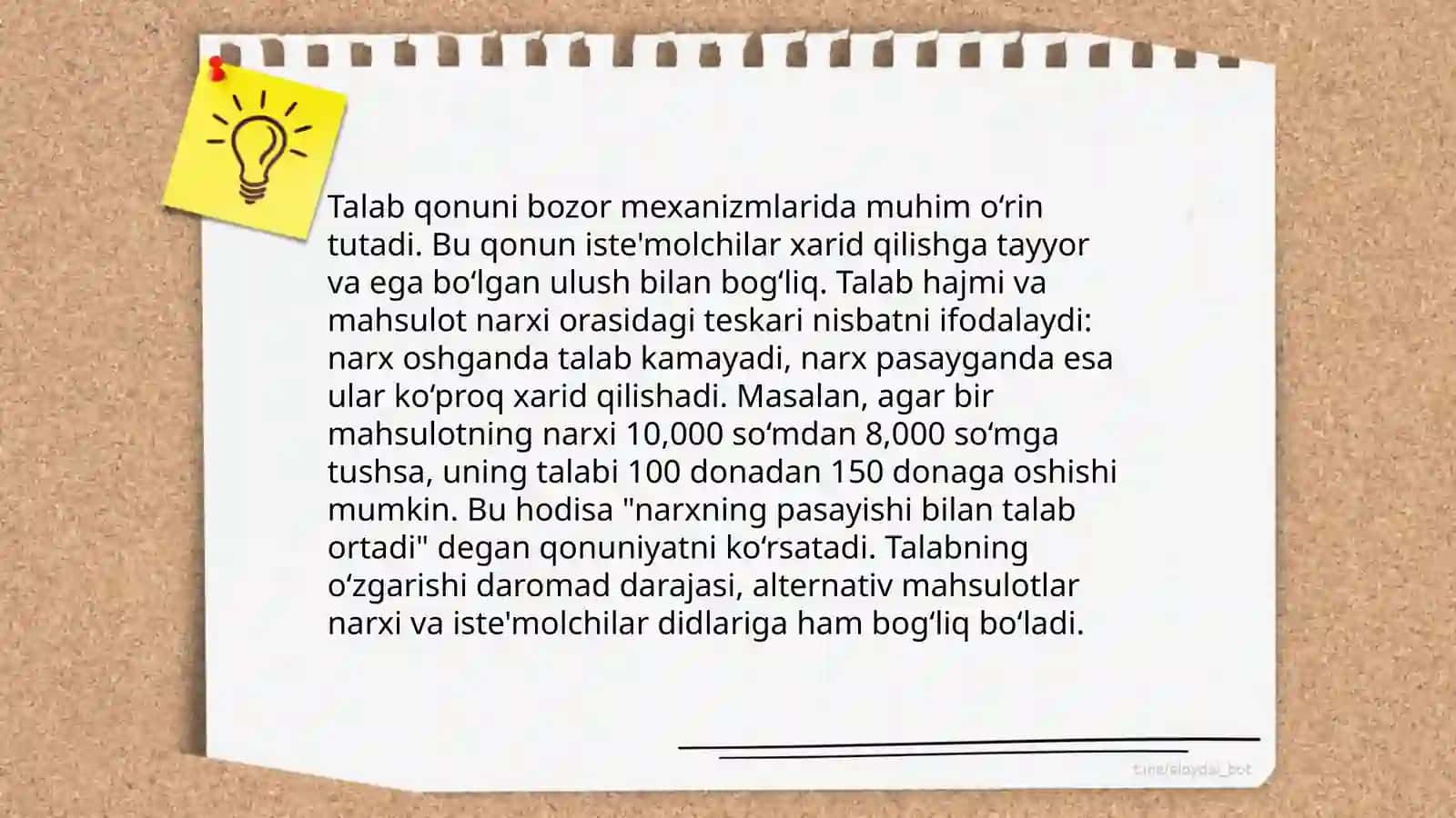Talab va taklif 4