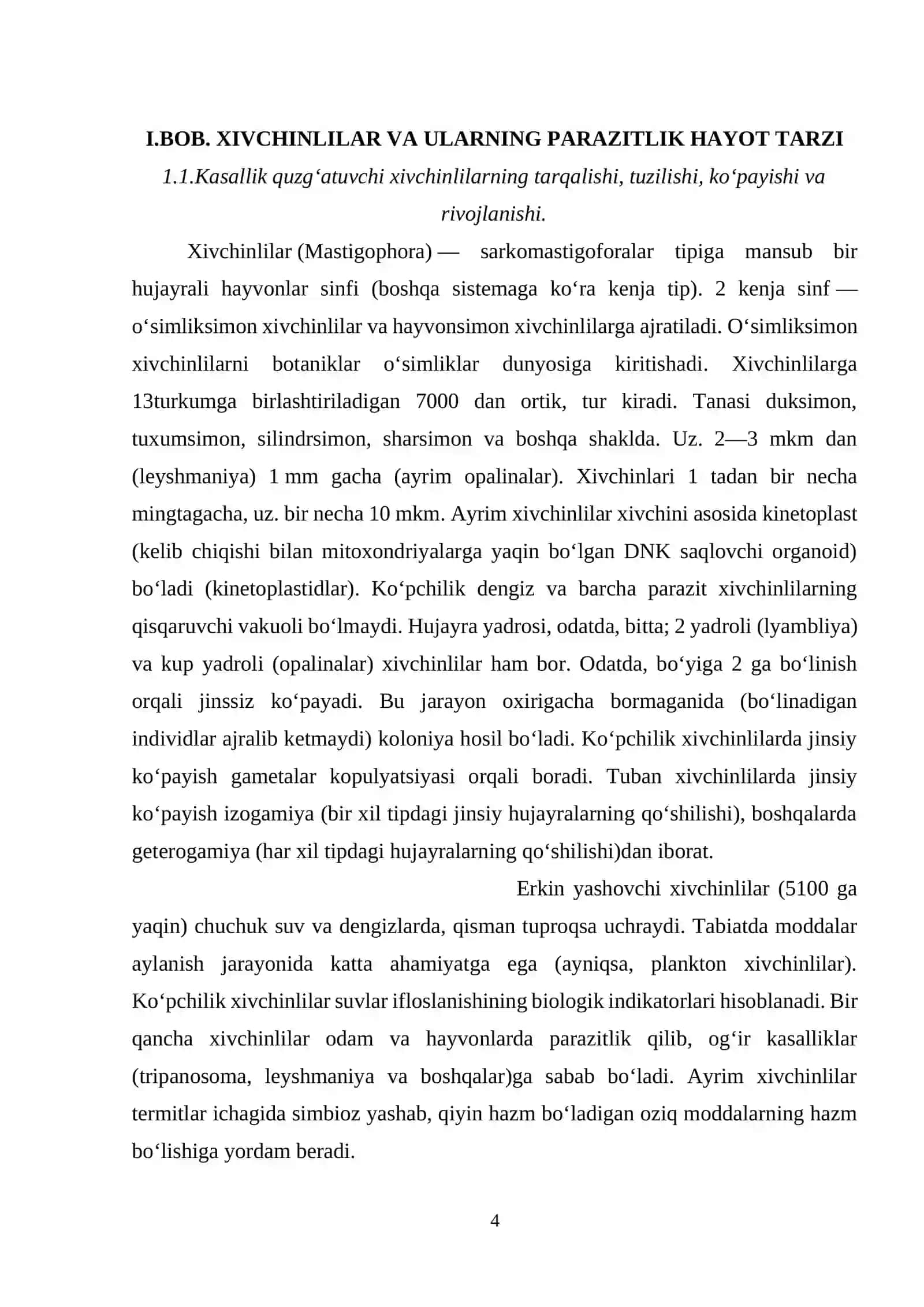 XIVCHINLILAR YARATATDIGAN KASALLIKLAR 4