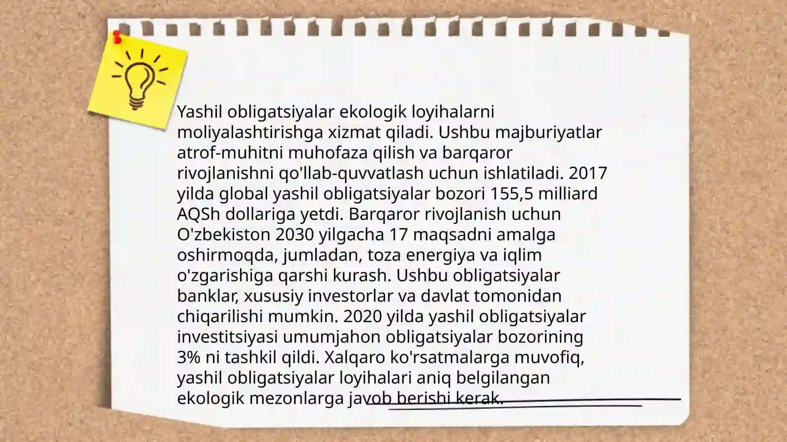 Yashil obligatsiyalar 4