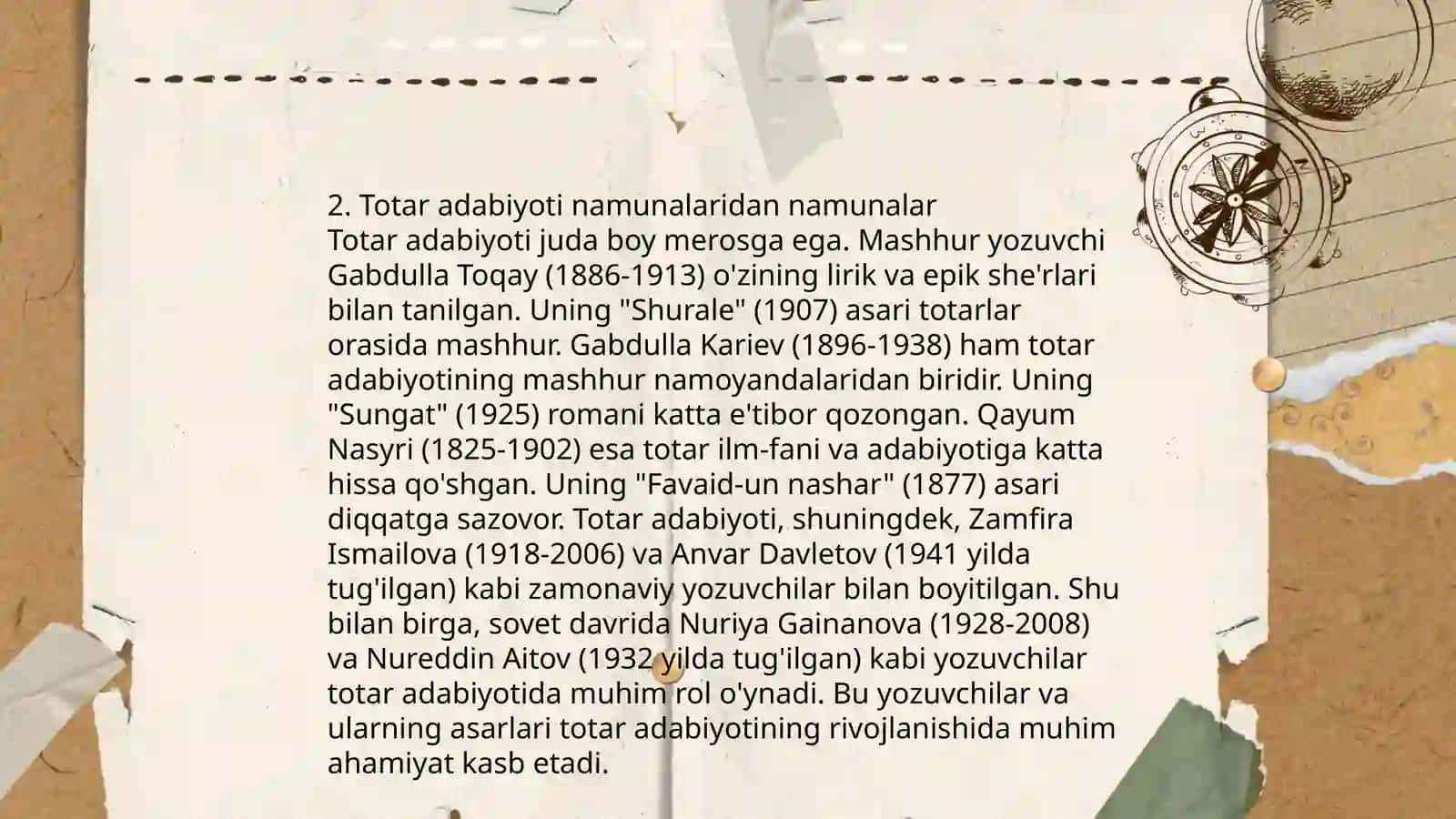 O'zbek adabiyotida shoirlar va yozuvchilar ijodi 4