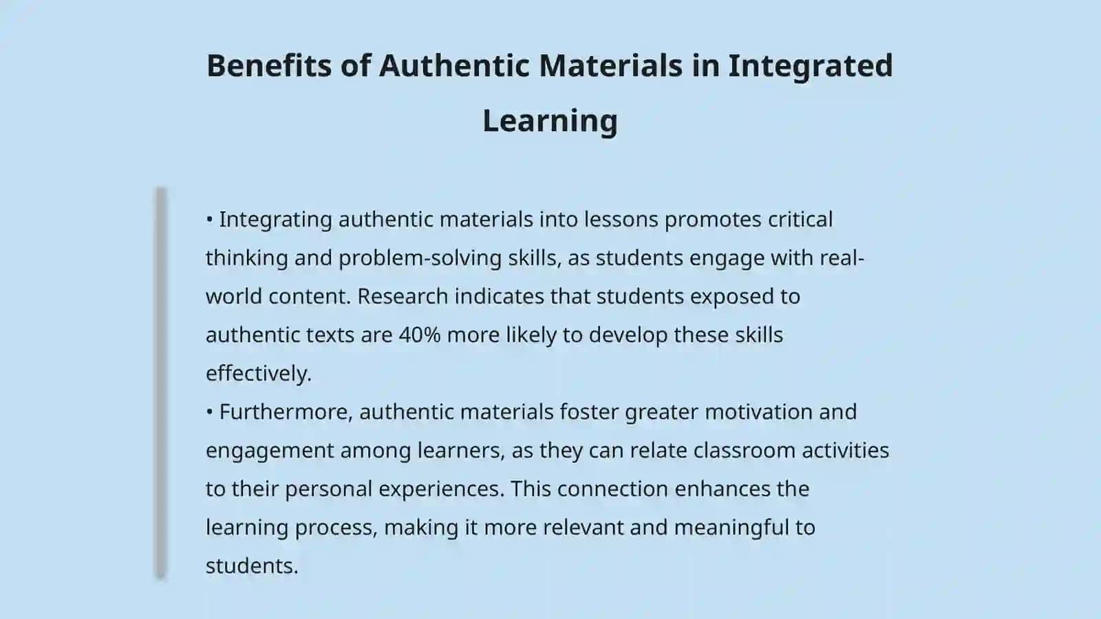 Didactic possibilities of using authentic materials in integrated lessons 4