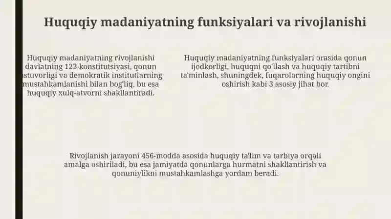 Huquqiy Madaniyat 4