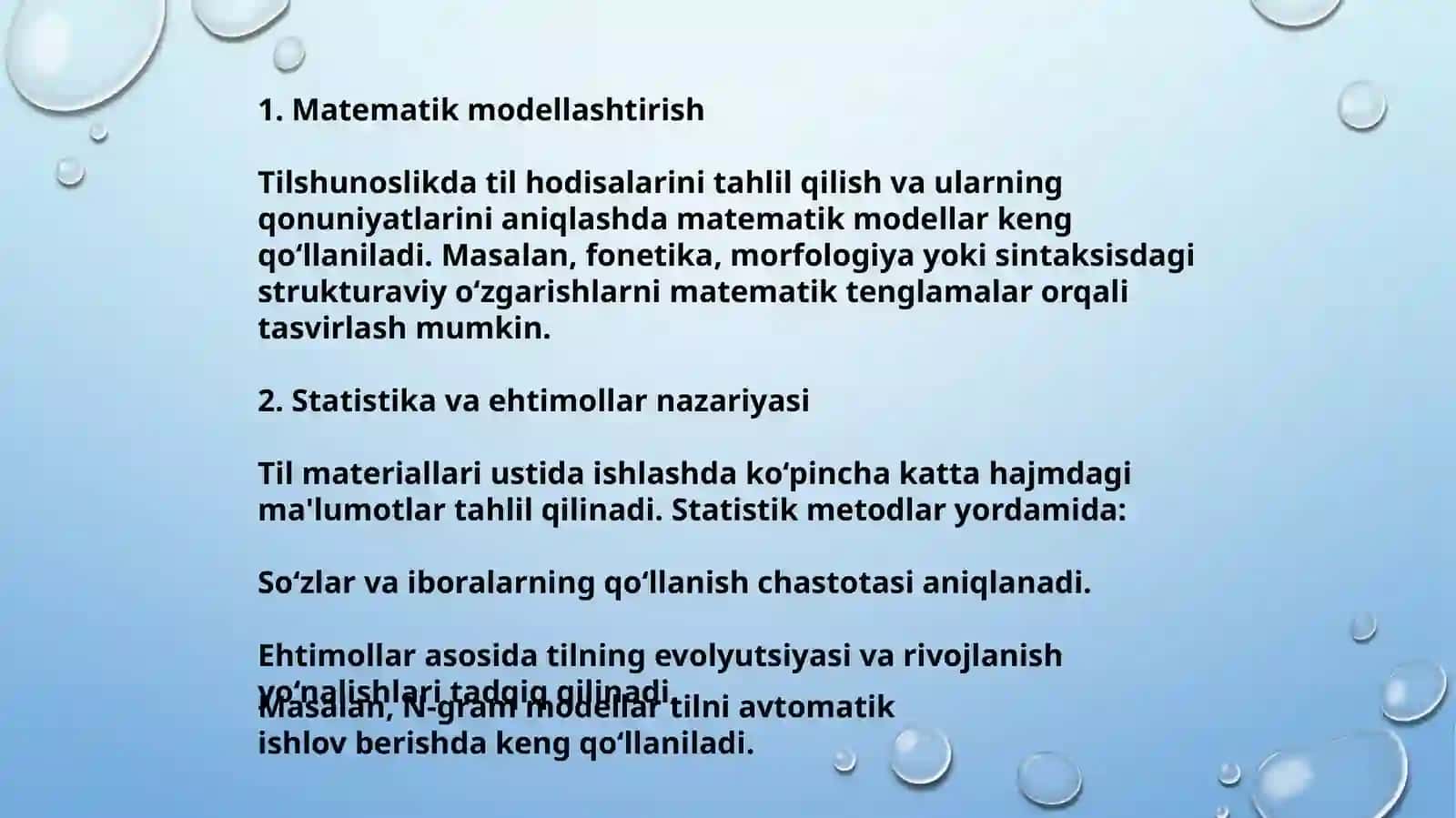 Tilshunoslik va matematika aloqasi 4