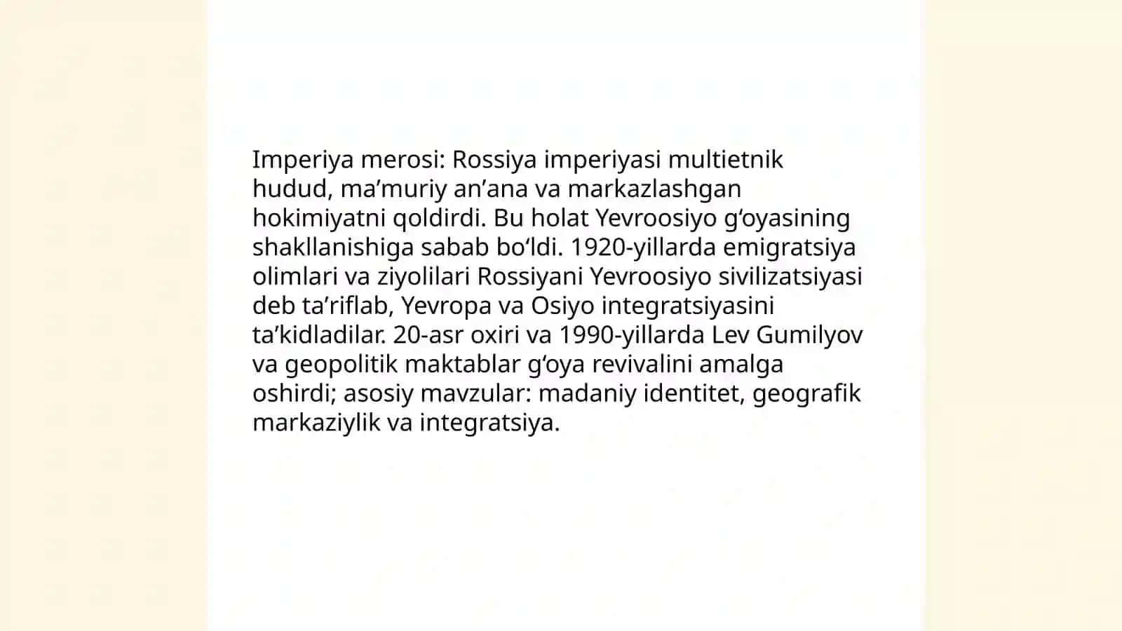 Yevroosiyo harakatining tarixiy ildizlari 4