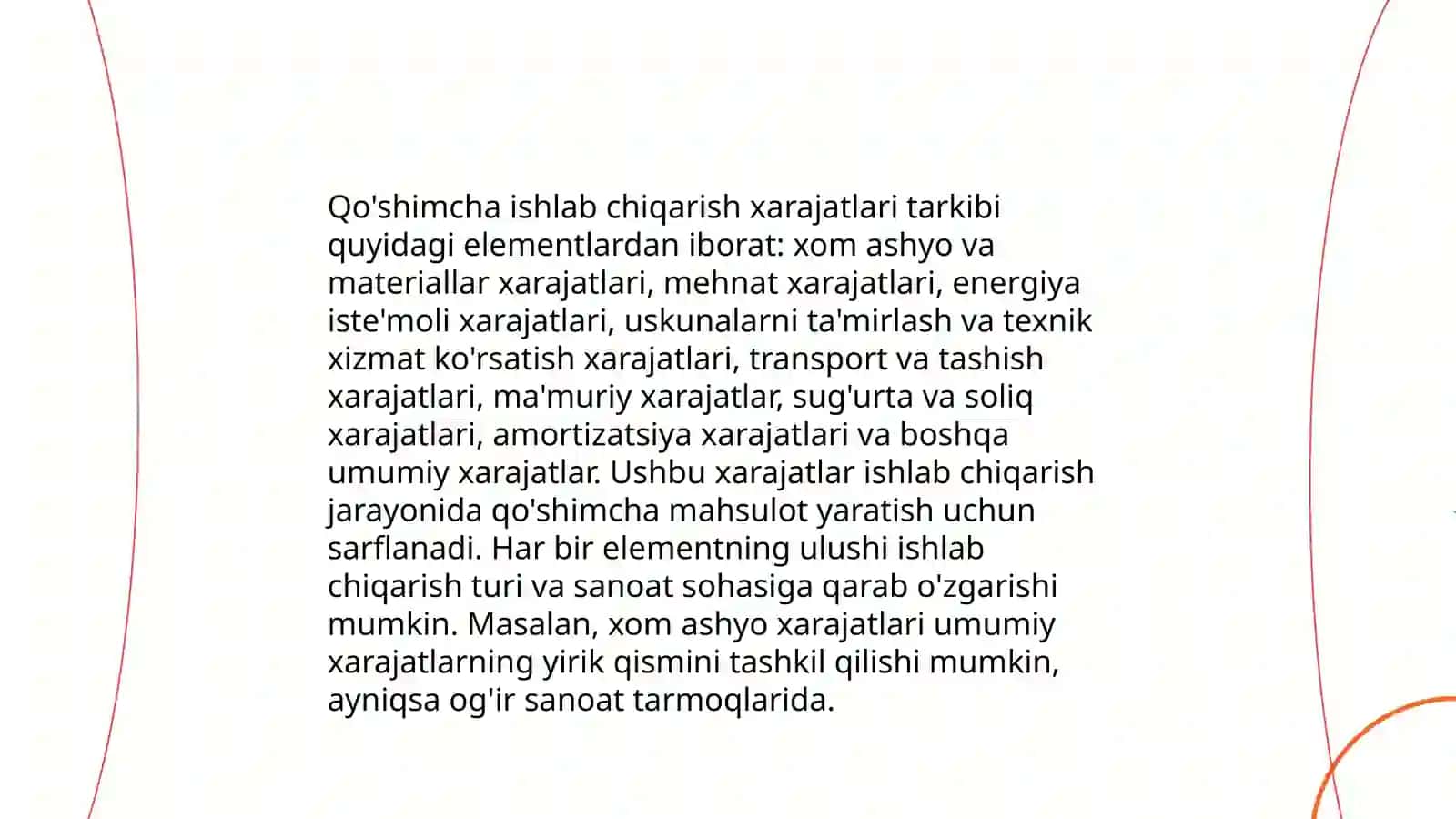 Kompleks ishlab chiqarish xarajatlari 4
