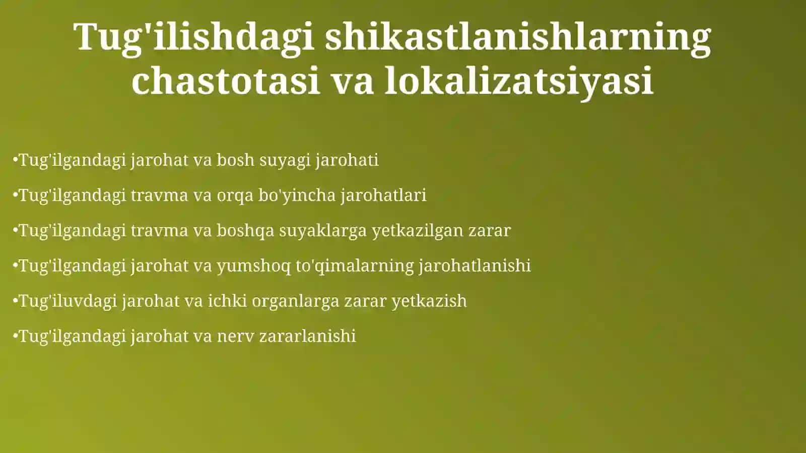 Tug'ilishdagi jarohatlar 4