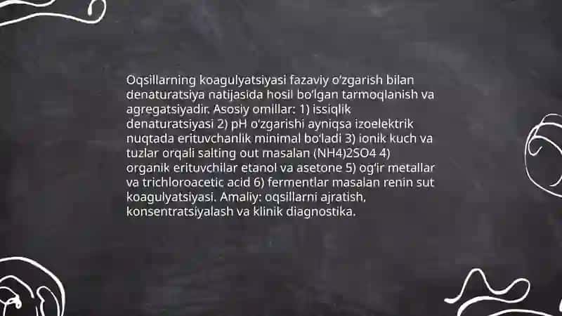 Oqsillarga xos reaksiyalar. Aminokislotalar 4