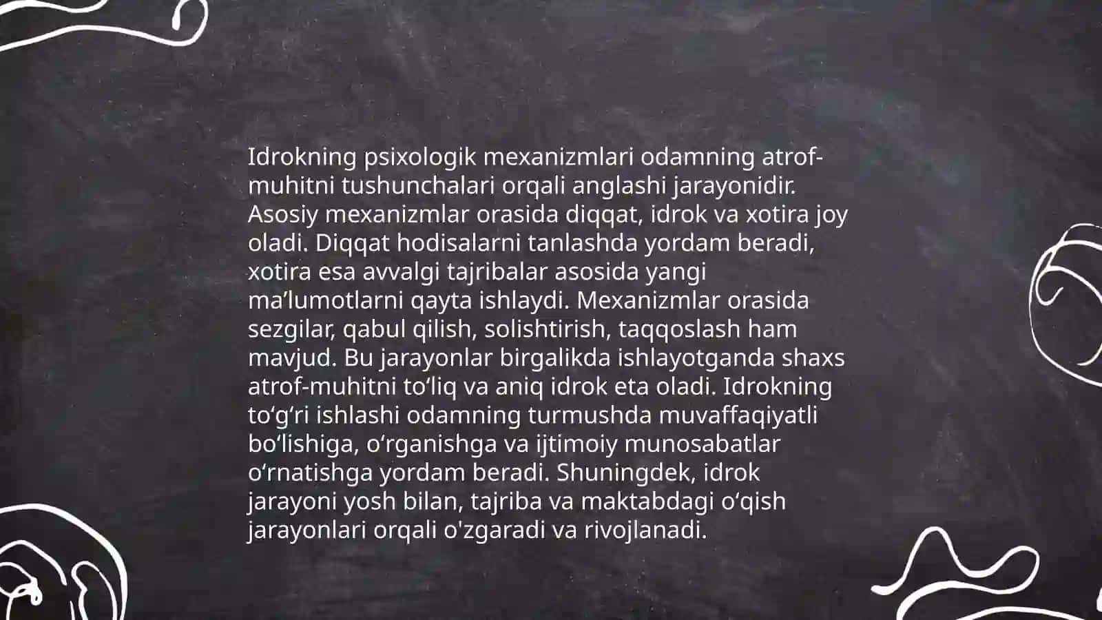 Bilish jarayonlari va Taffakur 4