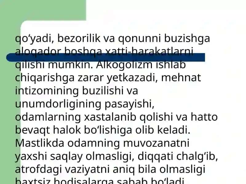 Alkogolizm va uning asoratlari 4