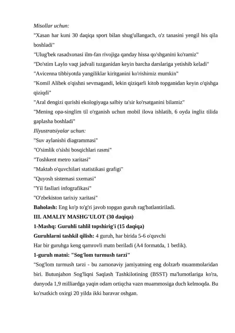 Empirik ma'lumotlar, misollar va illyustratsiyalar 4