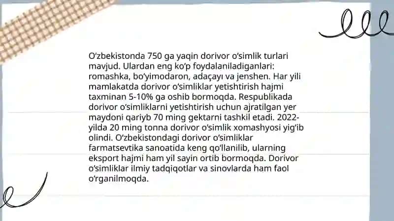 DORIVOR O‘SIMLIKLAR 4