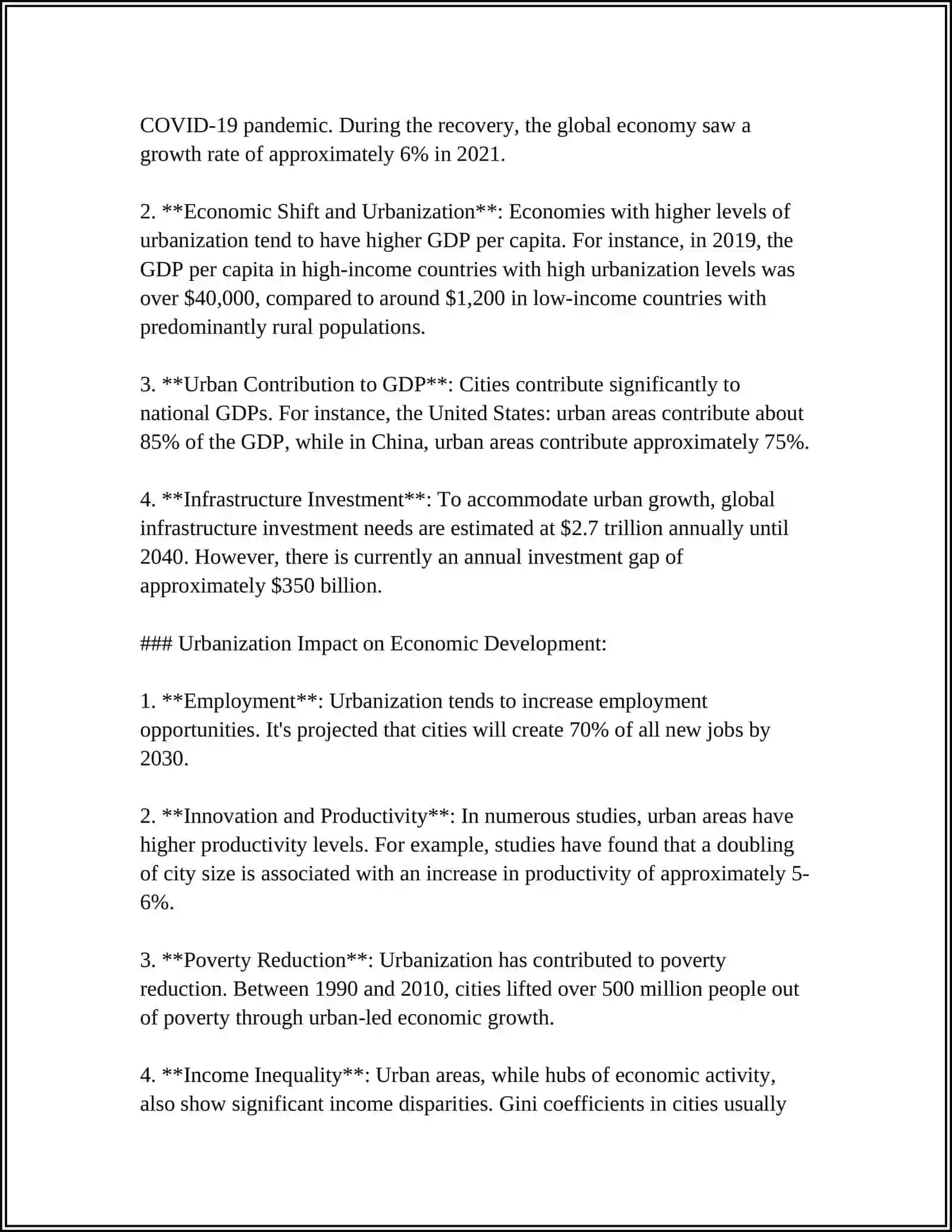 Theme: URBAN ECONOMICS 4