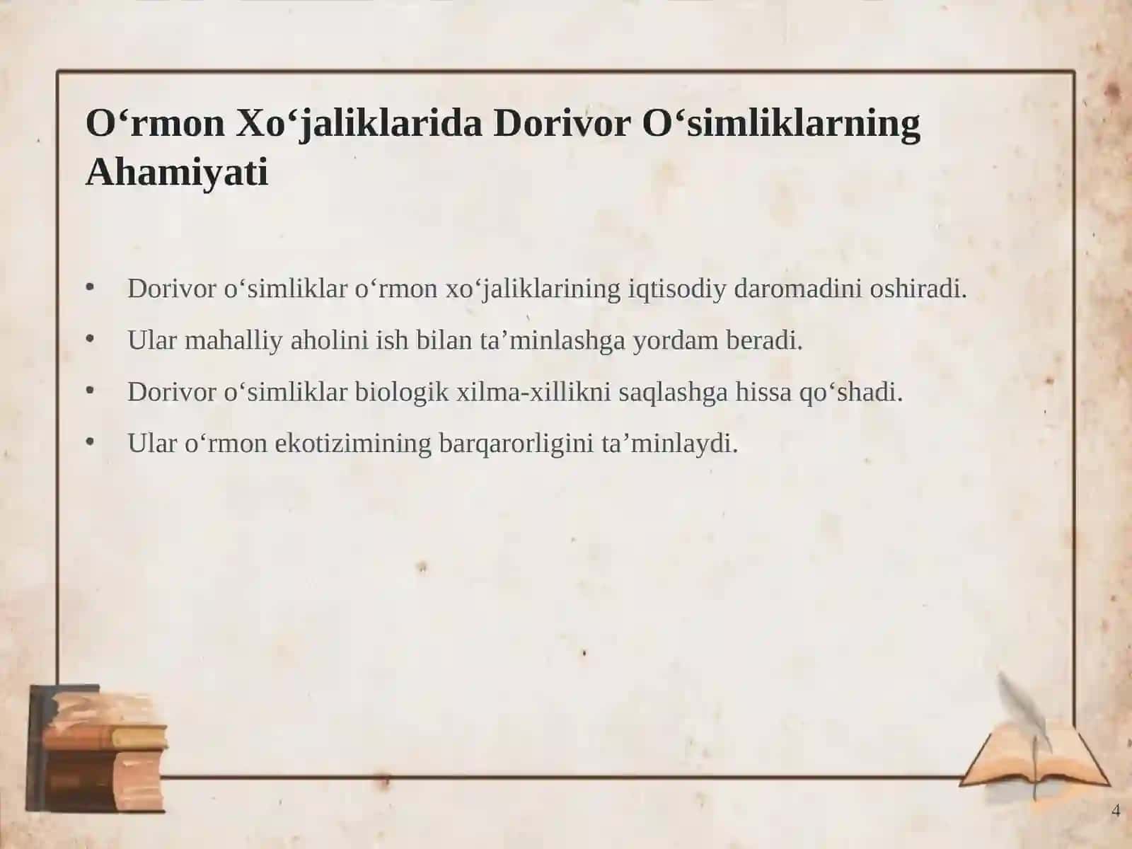 Oʻrmon Xoʻjaligida Dorivor Oʻsimliklar 4