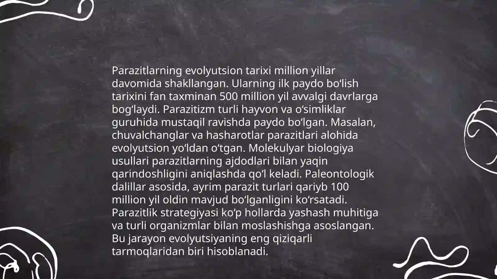 Parazitizmning kelib chiqishi 4