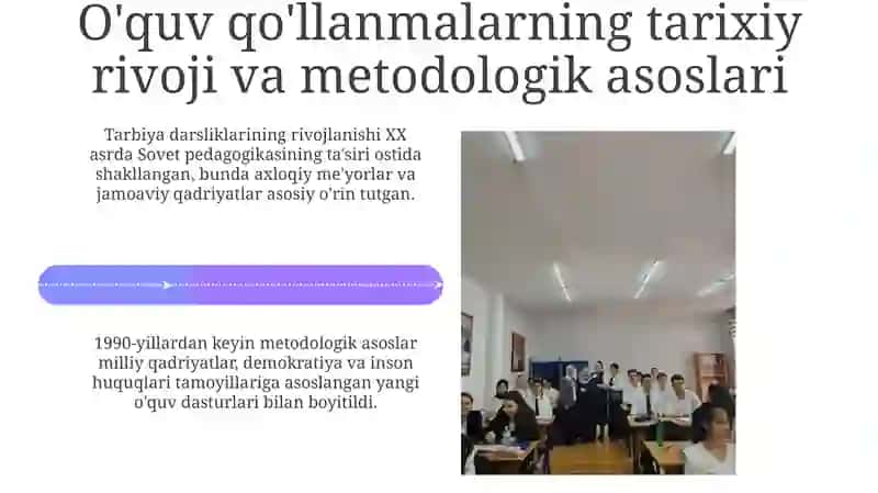 O'rta va yuqori sinflarda tarbiya darsliklarning tahlili 4