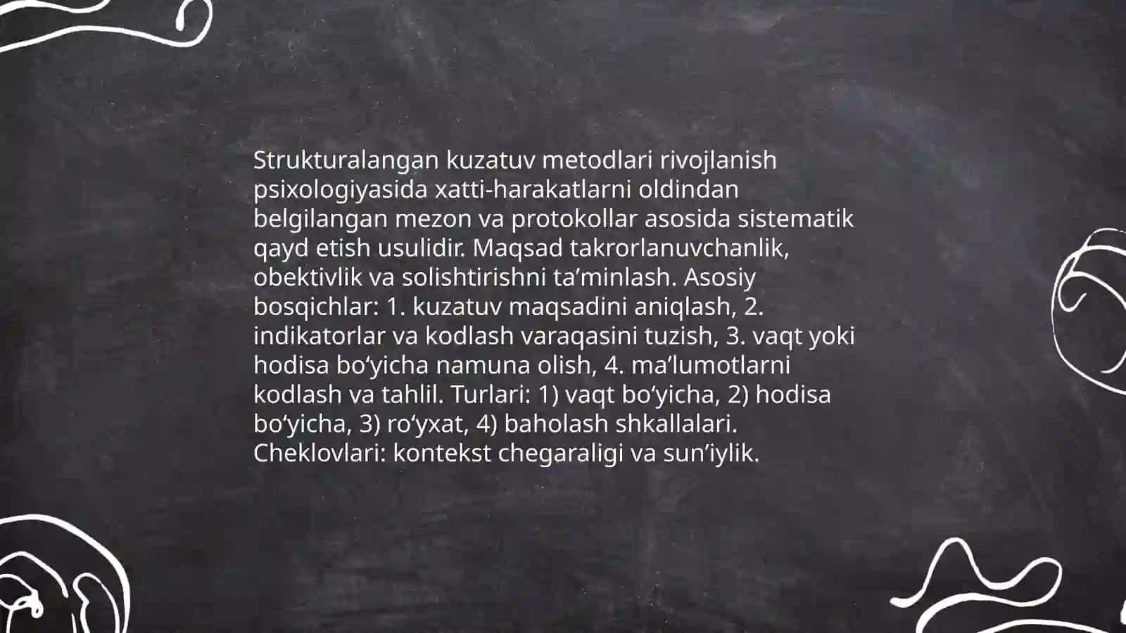 Rivojlanish psixologiyasi metodlari 4