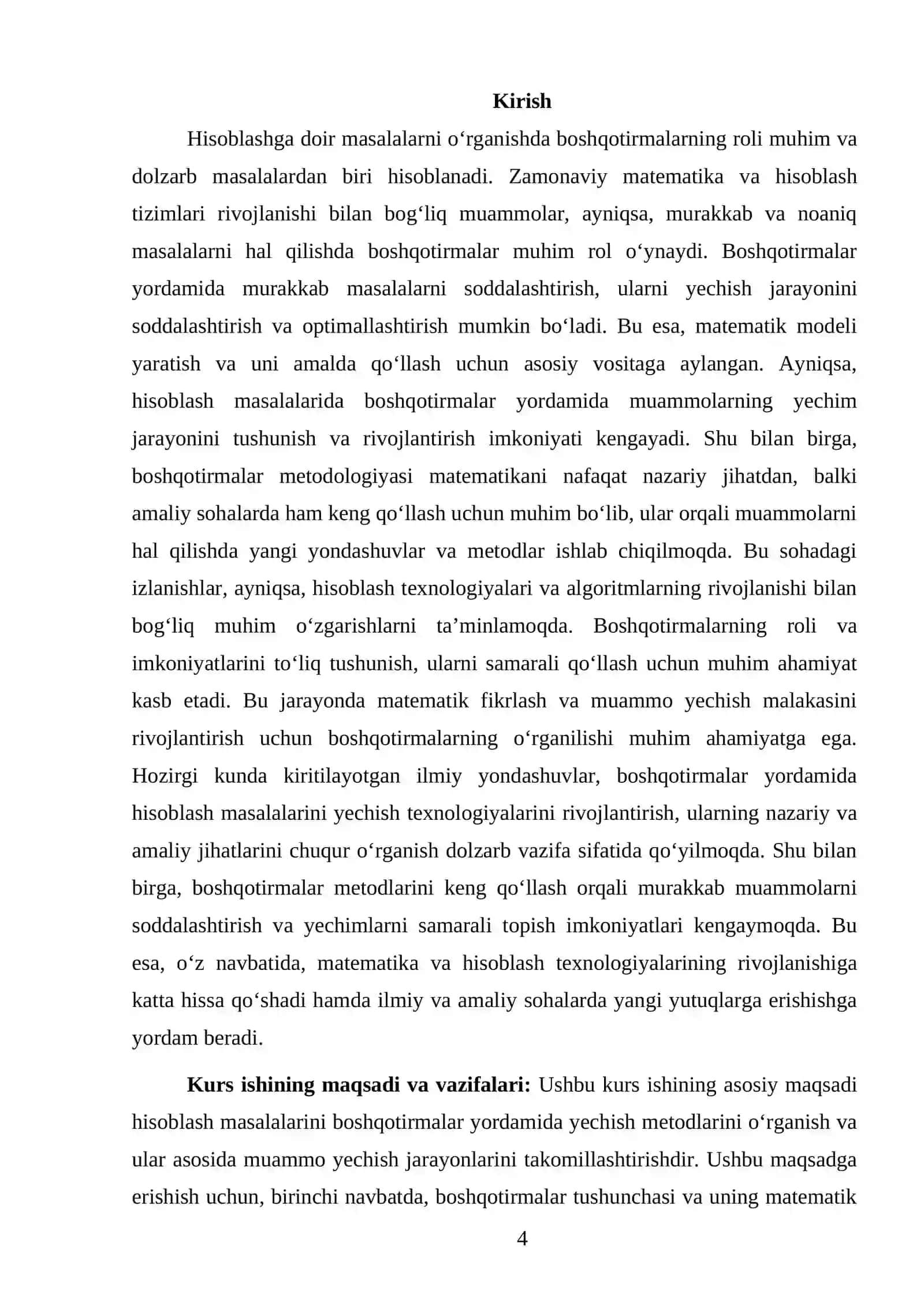 HISOBLASHGA DOIR MASALALARNI OʻRGANISHDA BOSHQOTIRMALARNING ROLI 4