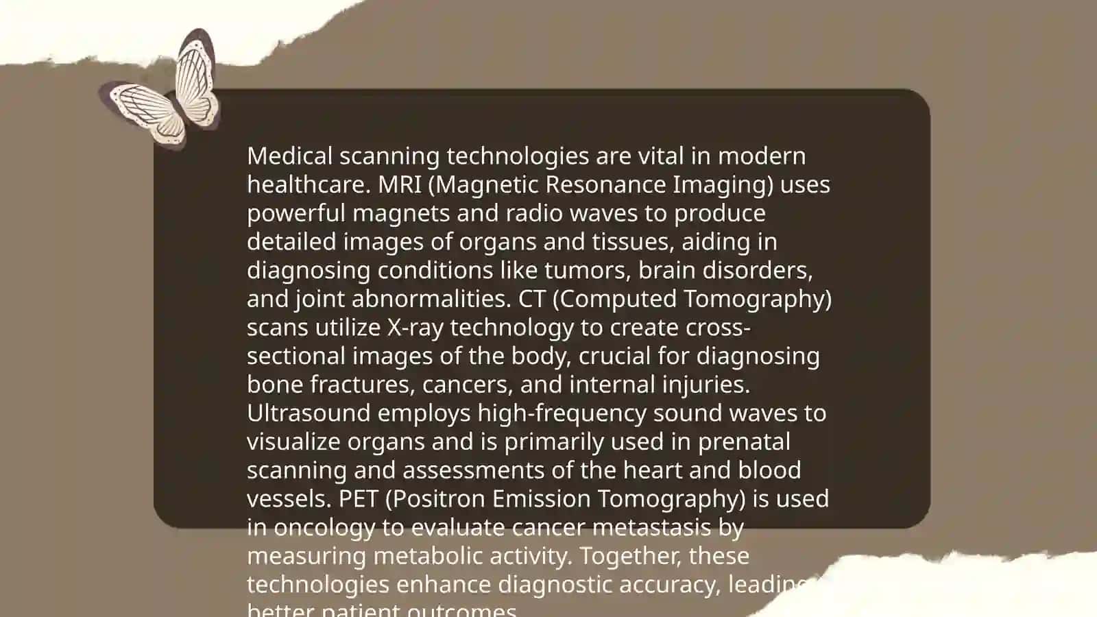 Scanning Technologies in Medicine 4