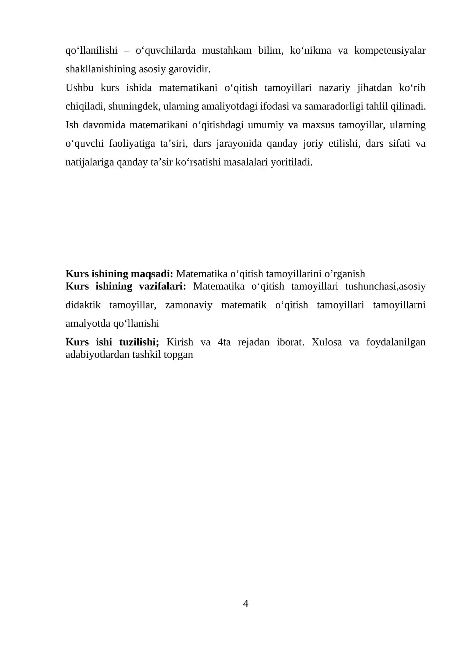 Matematika oʻqitish tamoyillari 4