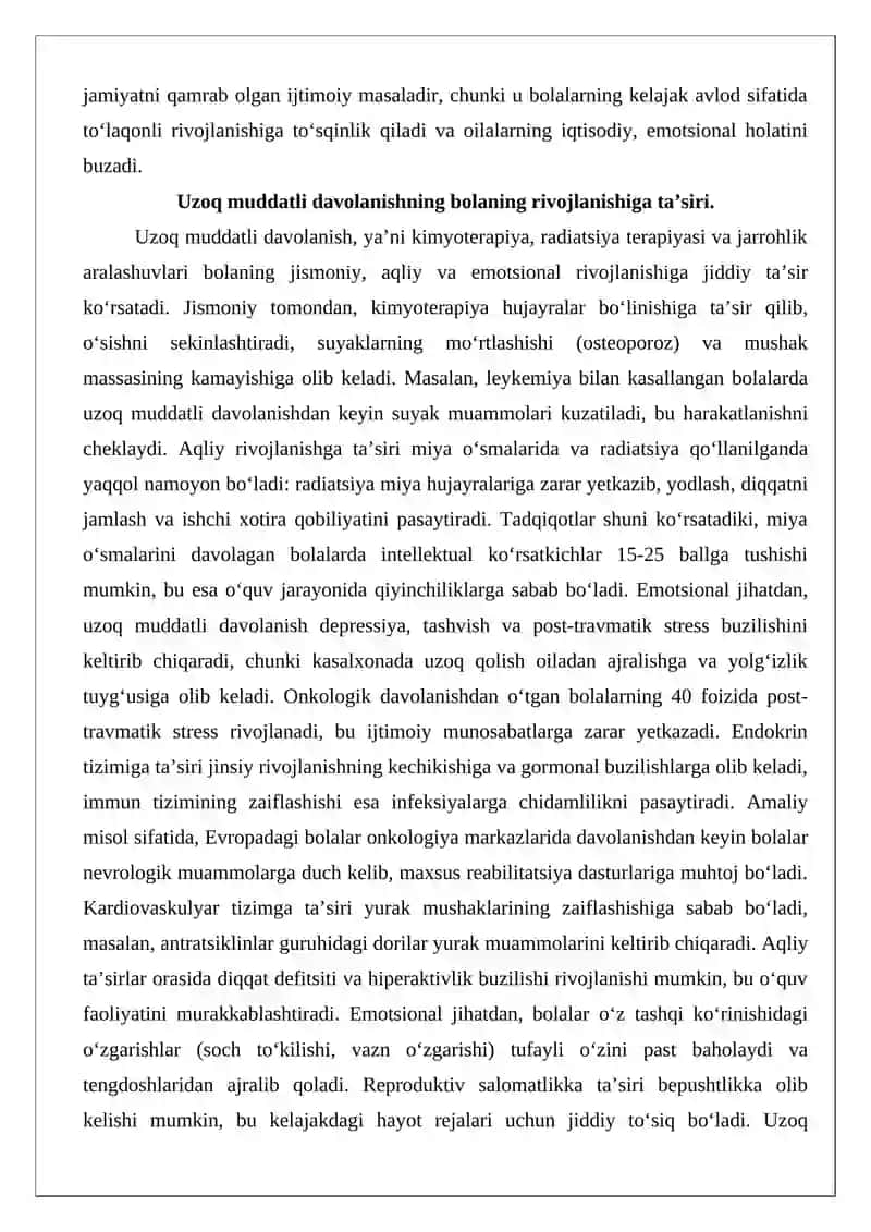 Bolalar onkologiyasida gospital pedagogikaning o‘rni 4