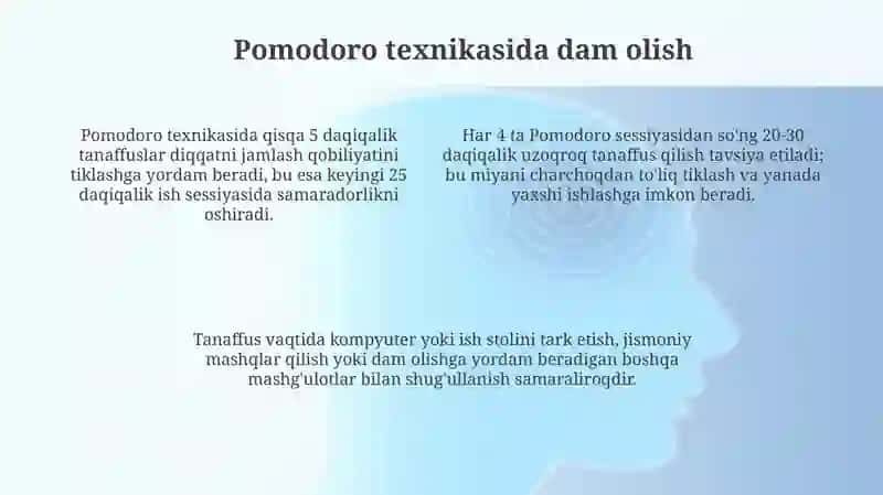 Pomodoro Rest & Recovery 4