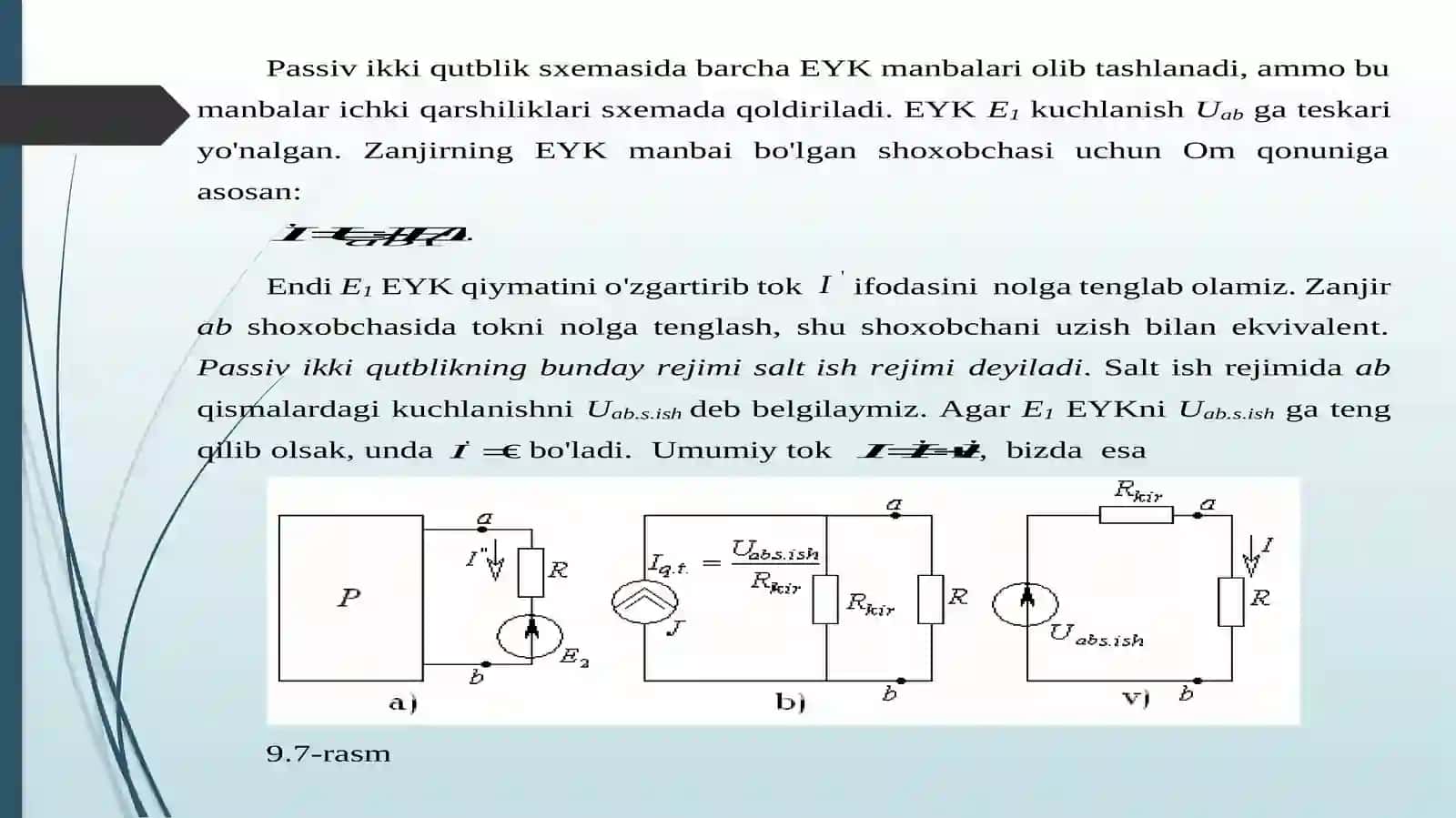 Zaryad. Elektr toki. Potensial va kuchlanish 4
