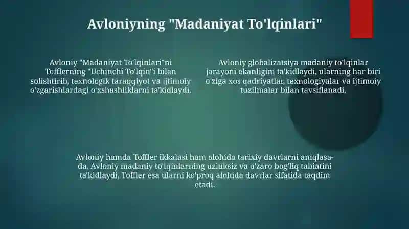 Madaniyat To'lqinlari 4