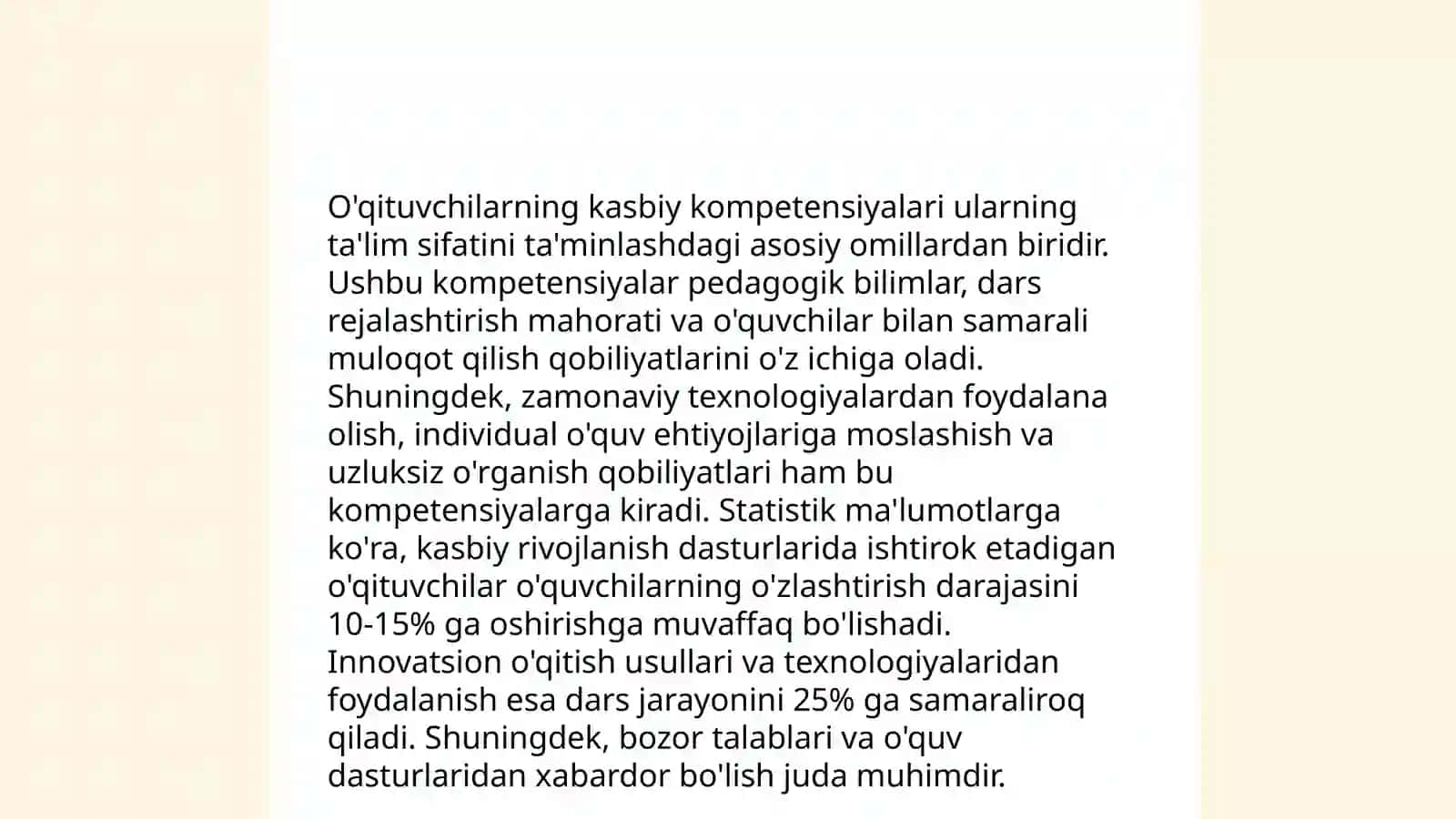 Pedagok kasbining mahorati 4