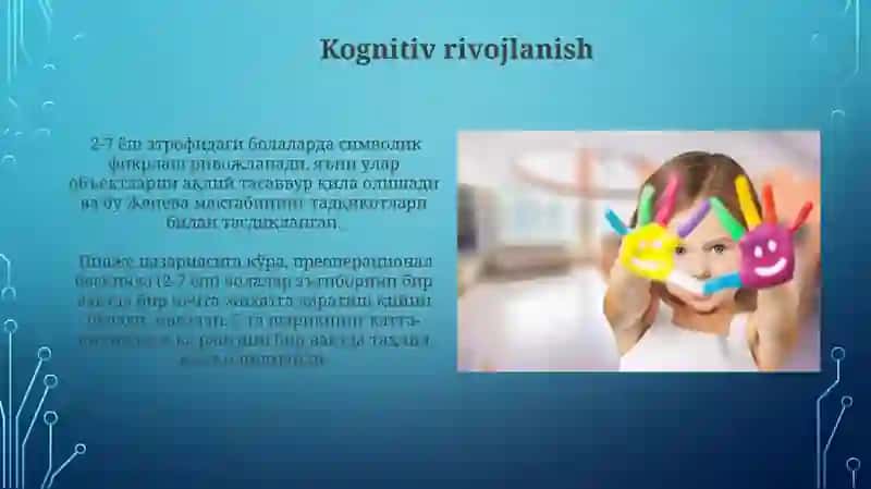 Kichik yosh davrida psixik rivojlanish xususiyatlari 4