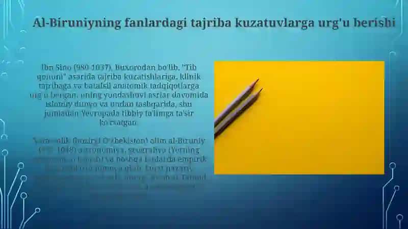 Beruniy, Farobiy, Ibn Sino 4
