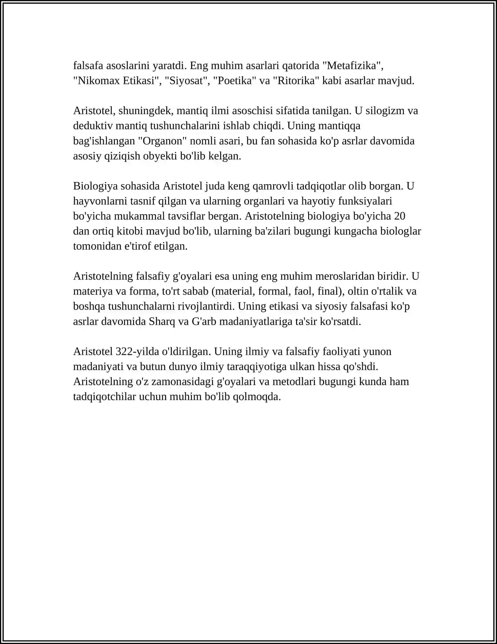 ARISTOTEL POETIKASI 4