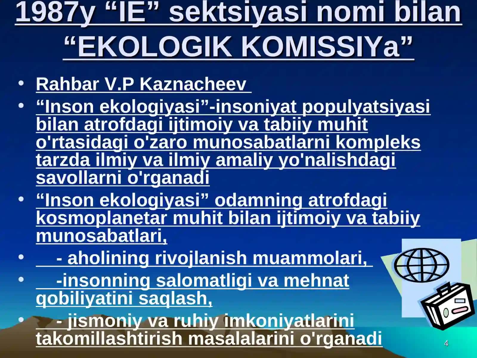 Tibbiy ekologiyaning zamonaviy muammolari 4