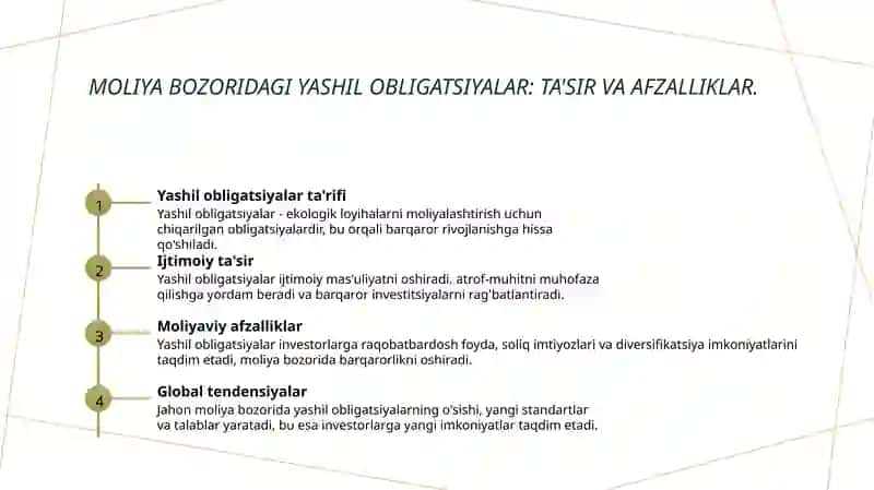 Yashil obligatsiyalar 4